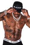 Blacked Snap Back Hats Blacked
