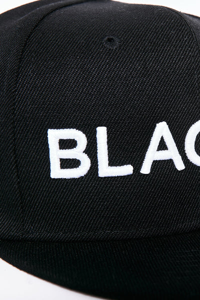 Blacked Snap Back Hats Blacked