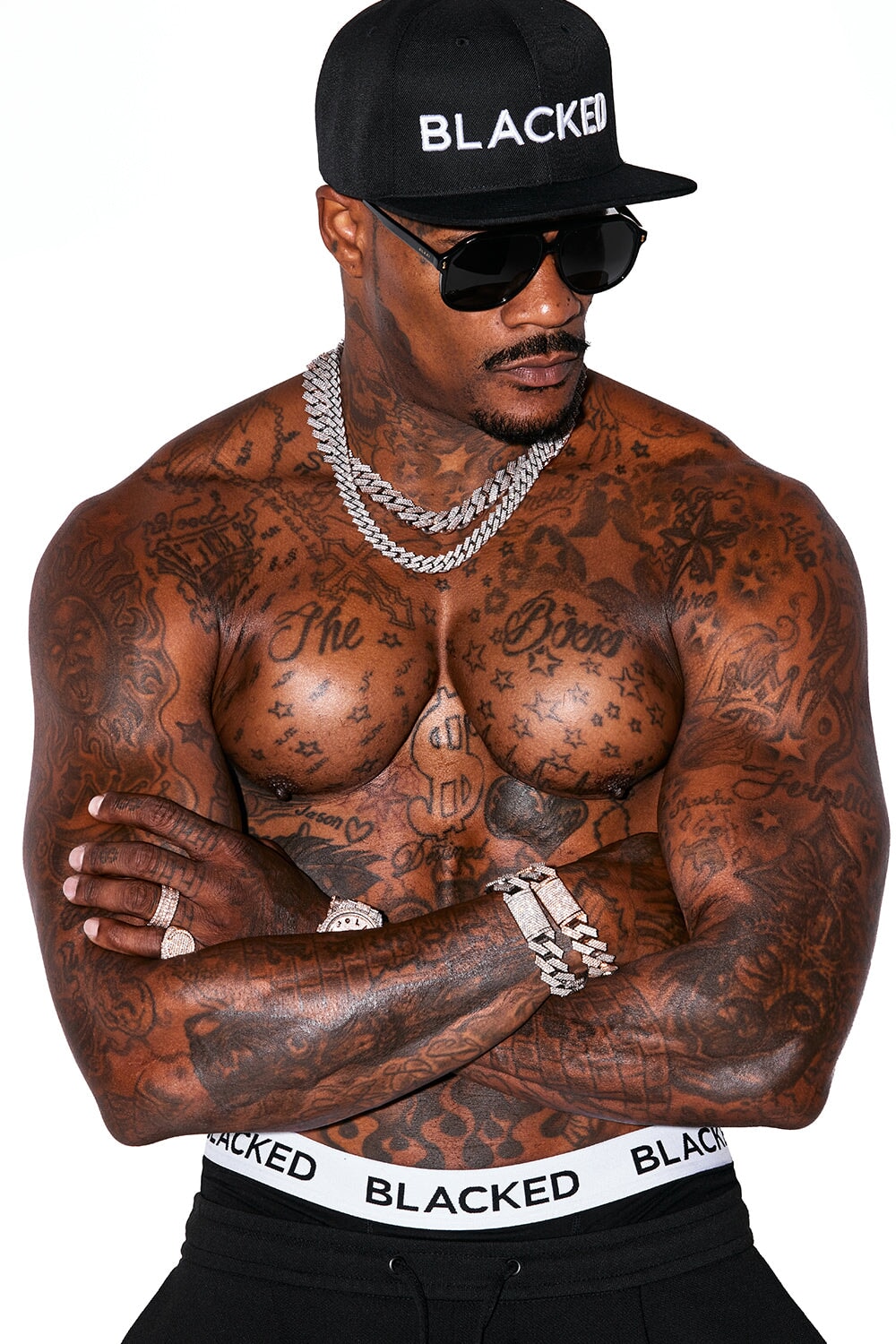 Blacked Snap Back Hats Blacked