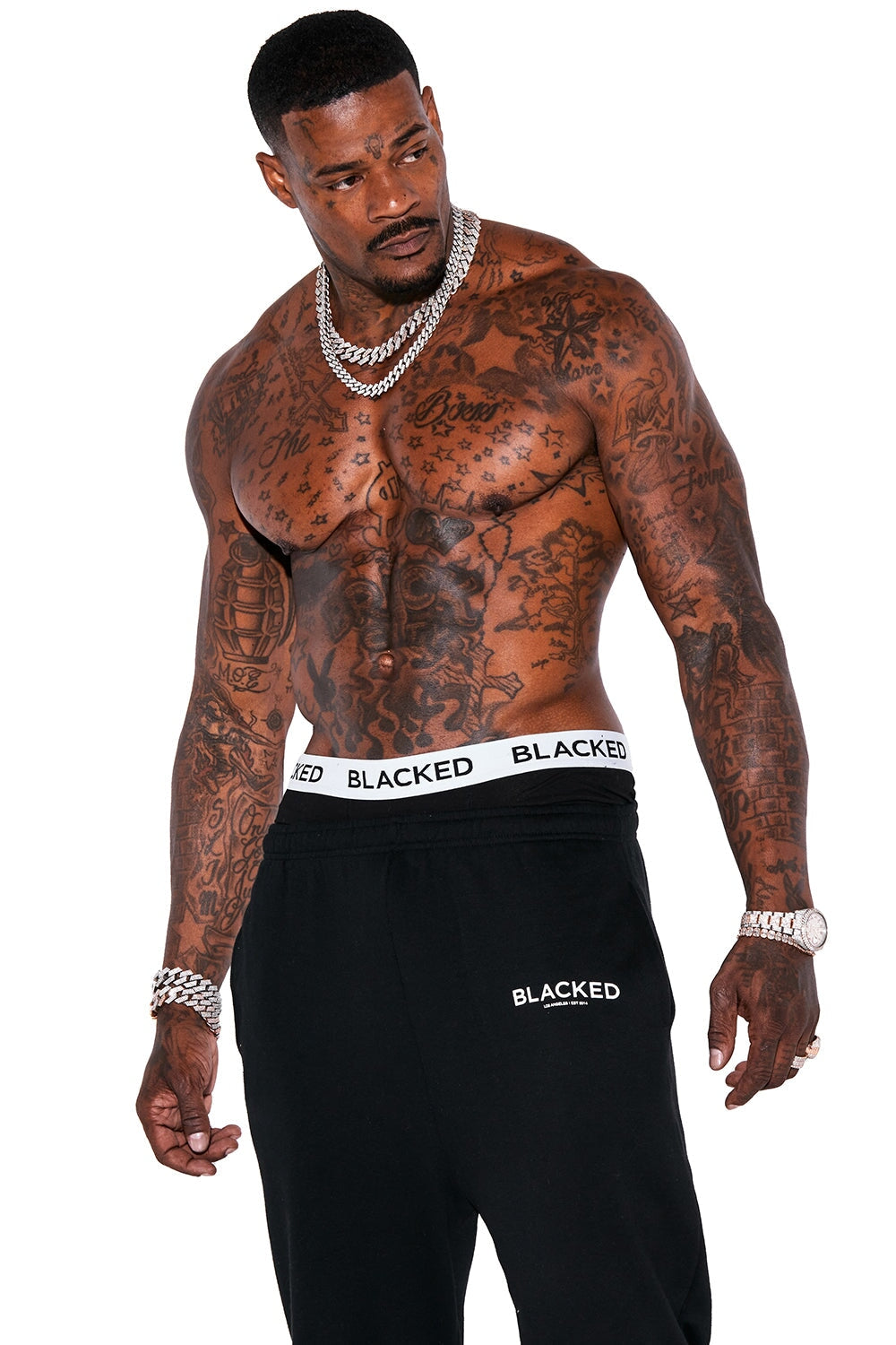 Blacked Sweats Bottoms Blacked