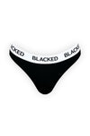 Blacked Thong Panty Lingerie Blacked