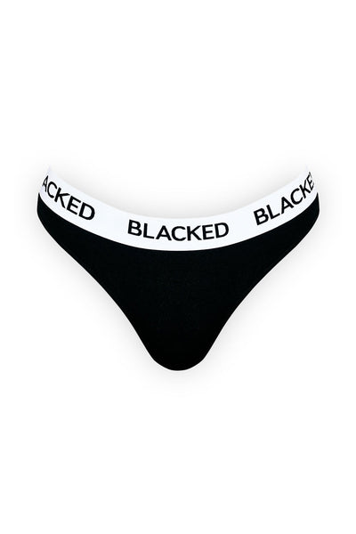 Blacked Thong Panty Lingerie Blacked