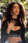 Vixen Cropped L/S Tee Tees VIXEN