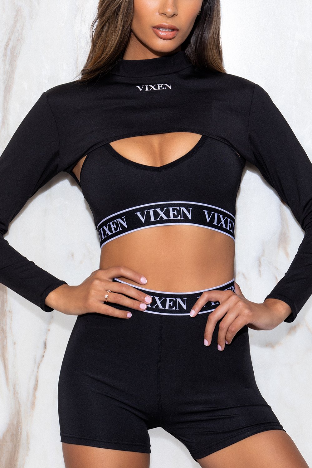 Vixen Cropped L/S Tee Tees VIXEN