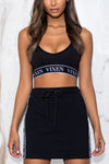 Vixen Jacquard Woven Logo Skirt Skirts VIXEN
