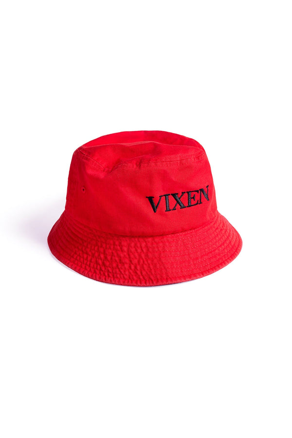 Prada bucket hat online red logo