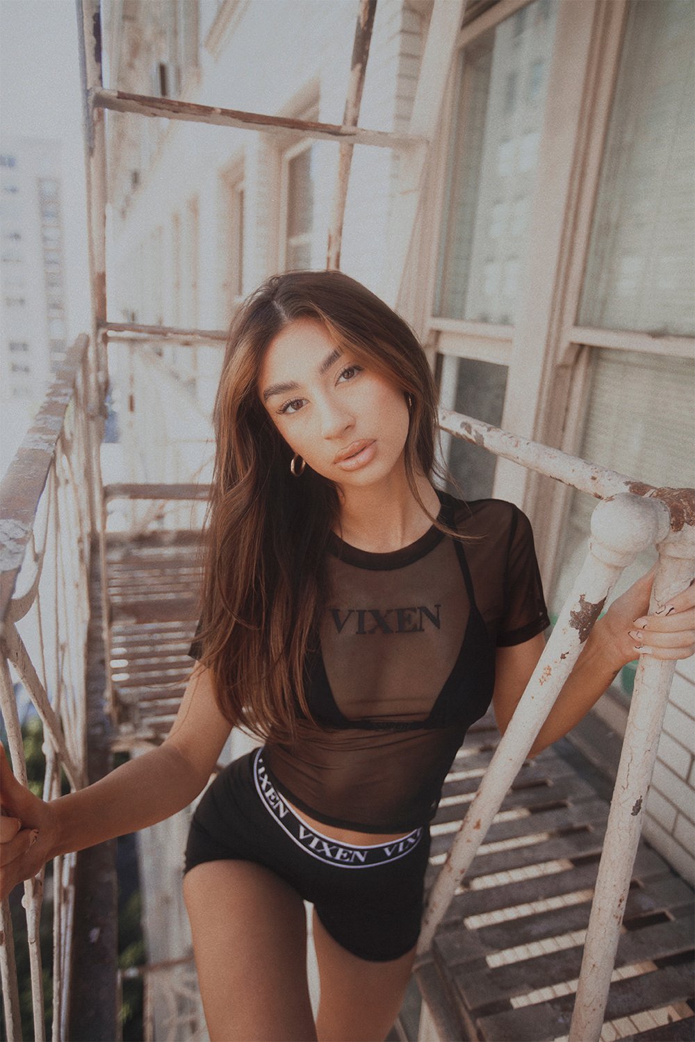 Vixen Mesh S/S Top Tops VIXEN