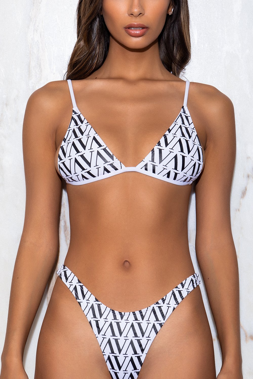 Vixen V Print Bikini Bottom Swimwear VIXEN